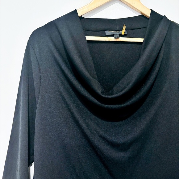 DONNA KARAN 3/4 Sleeve Scoop Neck Above The Knee Formal Hi-Lo Dress - Picture 3 of 9